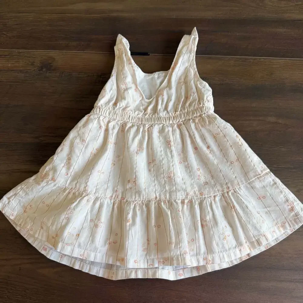 Carter's Toddler Girl Floral Tiered Dress Ivory Size 12m